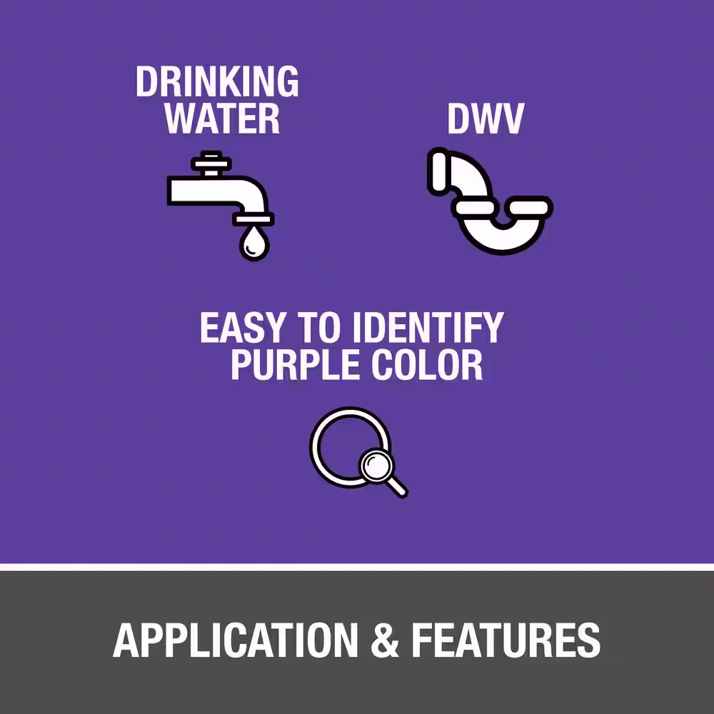 Oatey 16 oz. Purple CPVC and PVC Primer