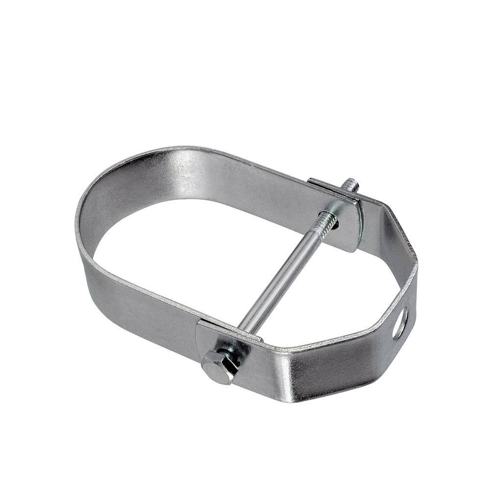 The Plumber's Choice 14 in. Clevis Hanger for Vertical Pipe Suppport in Standard Electro Galvanized Steel