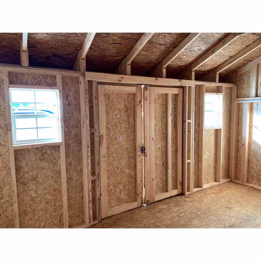 LITTLE COTTAGE CO. Classic Saltbox 8 ft. x 10 ft. Wood Storage Building DIY Kit with Floor