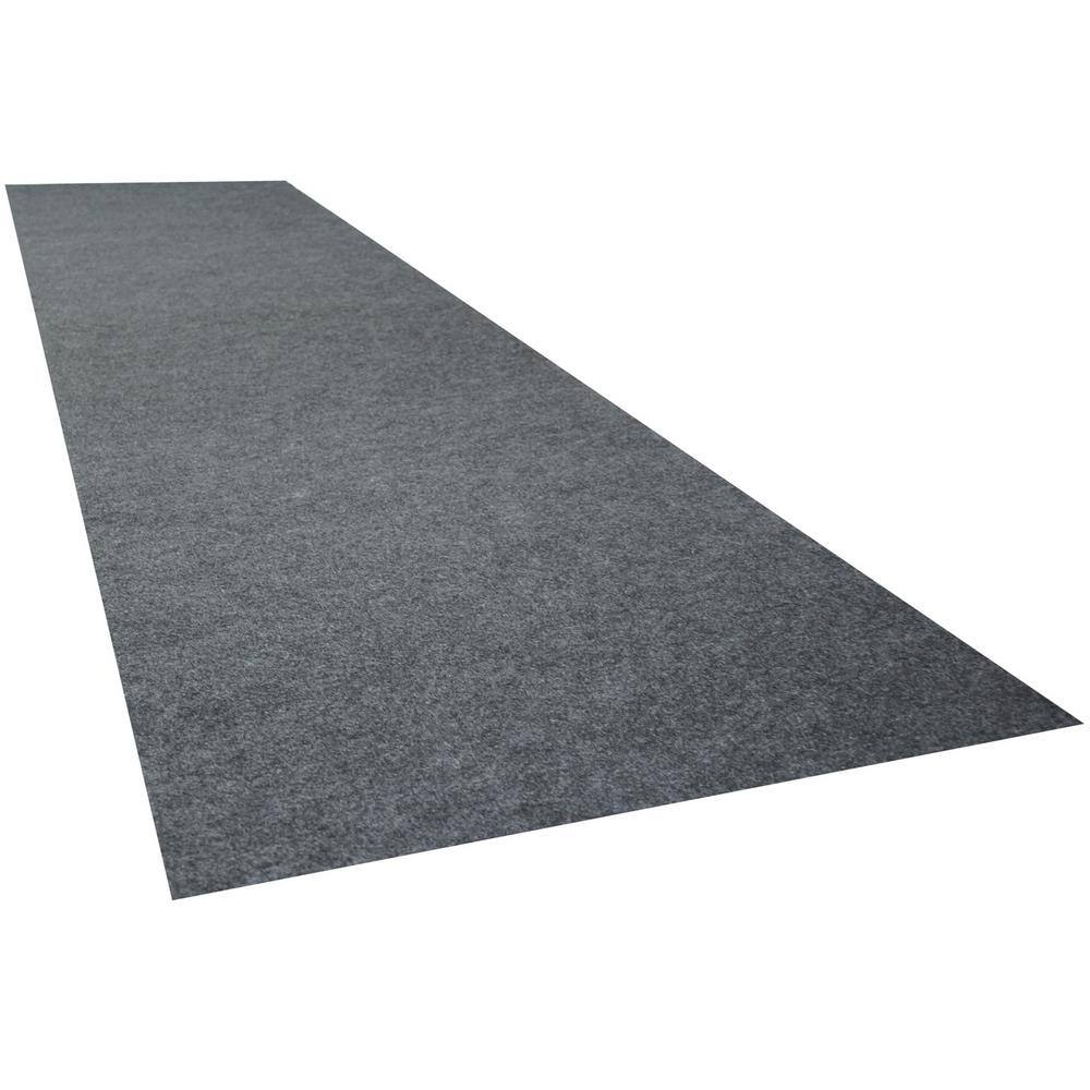 Armor All 2 ft. 5 in. x 9 ft. Charcoal Grey Commercial Polyester Garage Flooring Roll