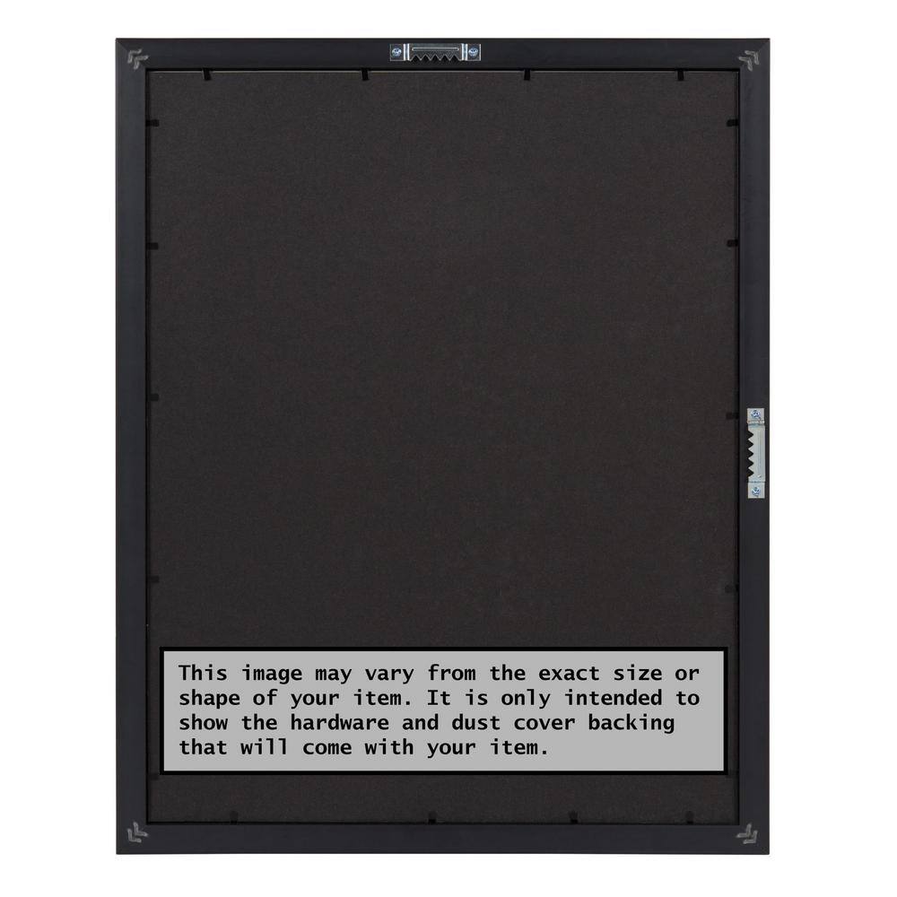 Amanti Art Whiskey Brown Rustic Wood Picture Frame Opening Size 24 x 36 in.