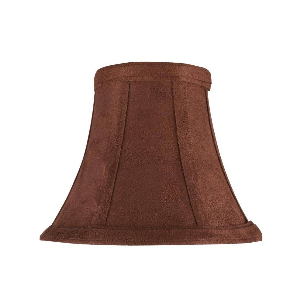 Aspen Creative Corporation 6 in. x 5 in. Dark Brown Bell Lamp Shade (2-Pack)