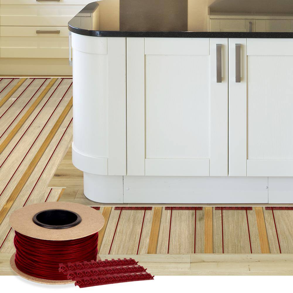 WarmlyYours TempZone 150 ft. Cable System with Touch Screen Thermostat and Electrical Rough In Kit (Covers 37.5 sq. ft.)