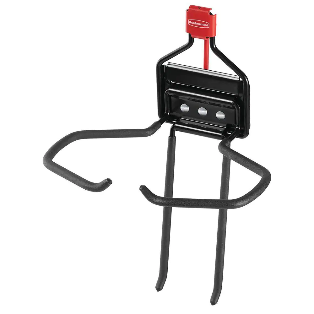 Rubbermaid Storage Shed Hook Space Saving Large Mounted Power Tool Holder (2-Pack)