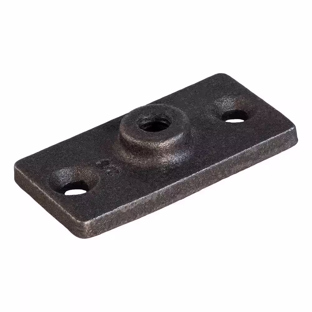 The Plumber's Choice Uncoated Iron Rod Hanger Plate, for 3/8 in. Threaded Rod (20-Pack)