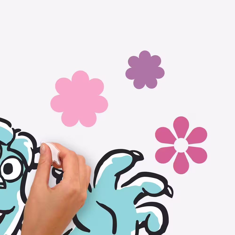 RoomMates Monsters Inc. Green Peel and Stick Giant Wall Decals