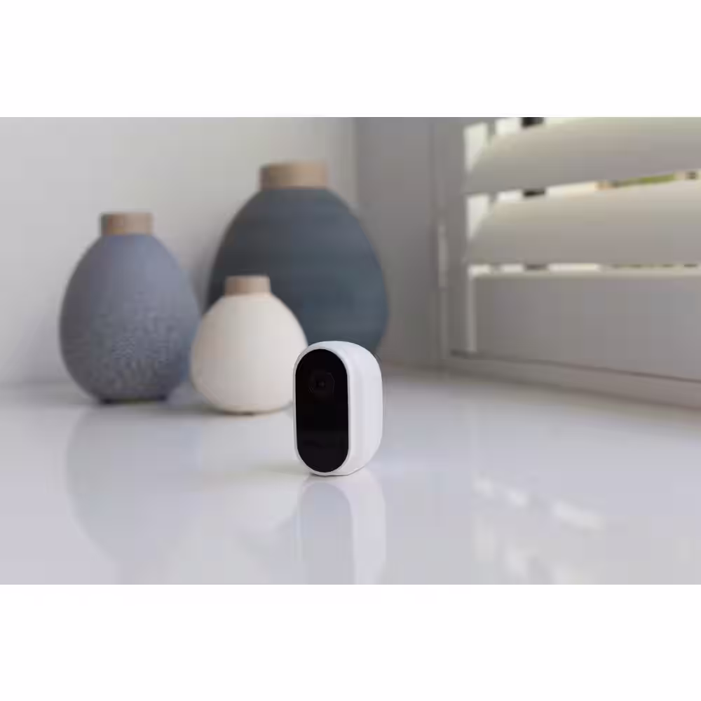 Swann Refurbished Wire-Free Cam Battery Wireless Indoor/Outdoor Standard Security Camera with Face Recognition, White (2-Pack)