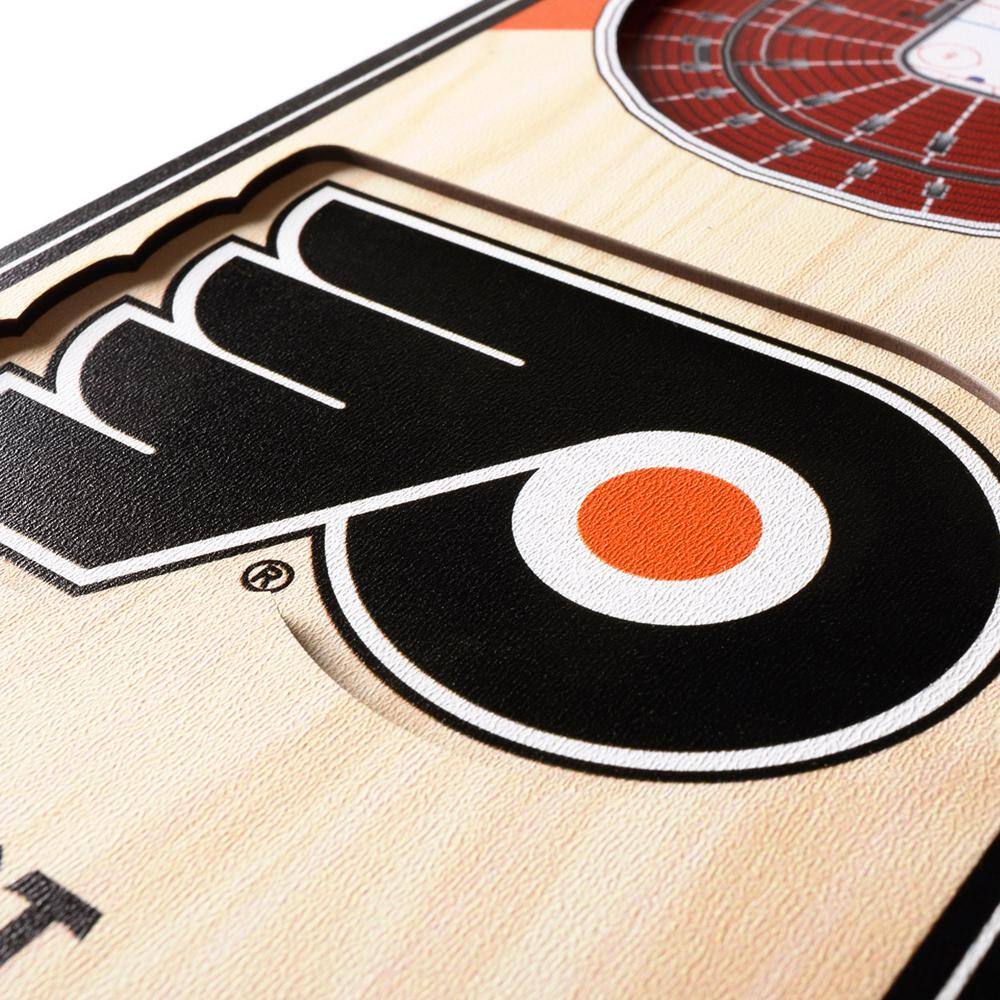 YouTheFan NHL Philadelphia Flyers 6 in. x 19 in. 3D Stadium Banner-Wells Fargo Center