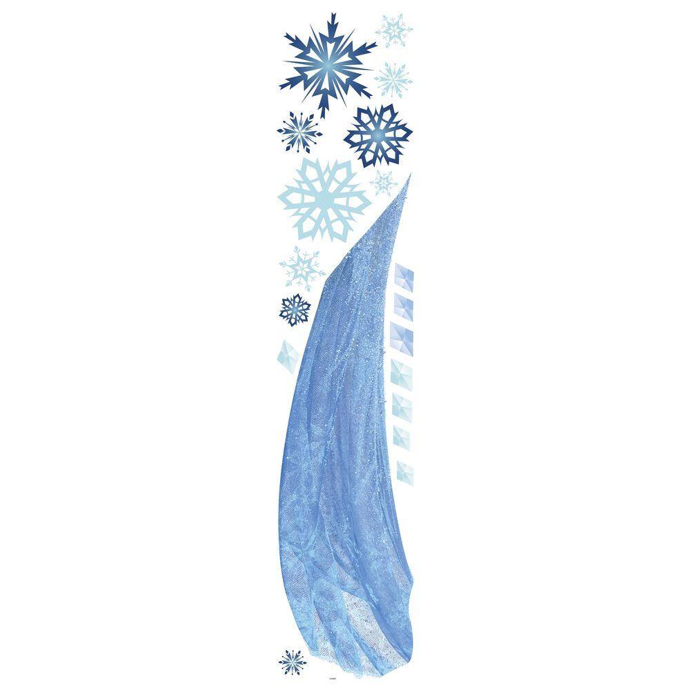 RoomMates 5 in. x 19 in. Frozen Elsa Peel and Stick Giant Wall Decals