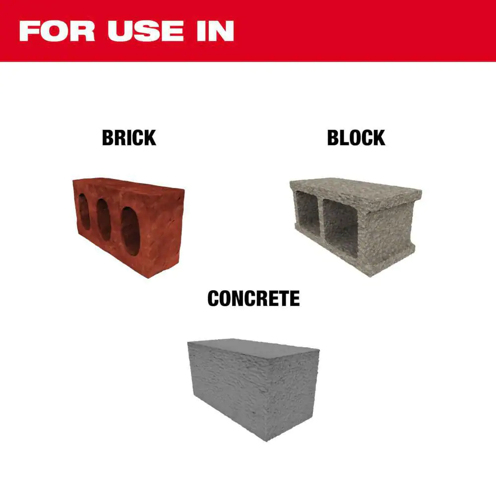 Milwaukee 3/16 in. x 6 in. 2-Cutter SDS-PLUS Carbide Drill Bit