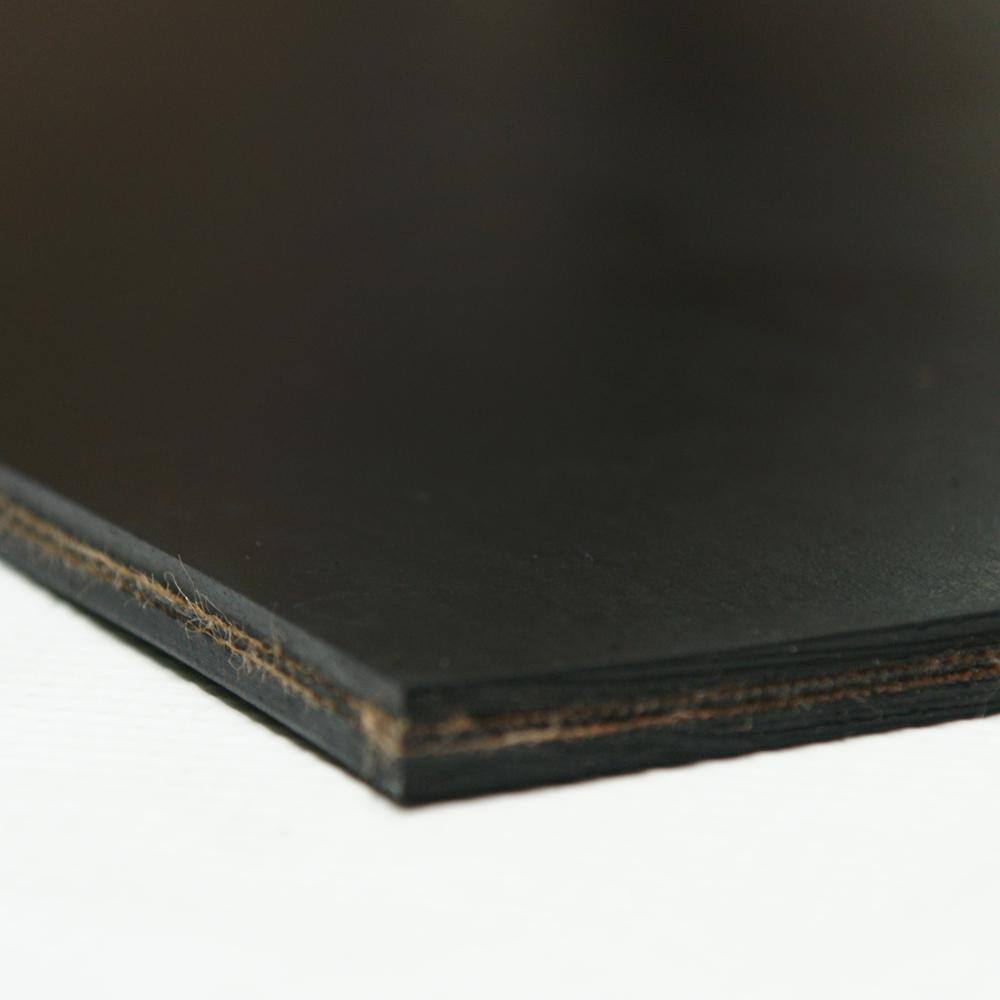 Rubber-Cal Heavy Black Conveyor Belt - 0.41 (3 ply) Thick x 6 in. Width x 24 in. Length - Rubber Sheet