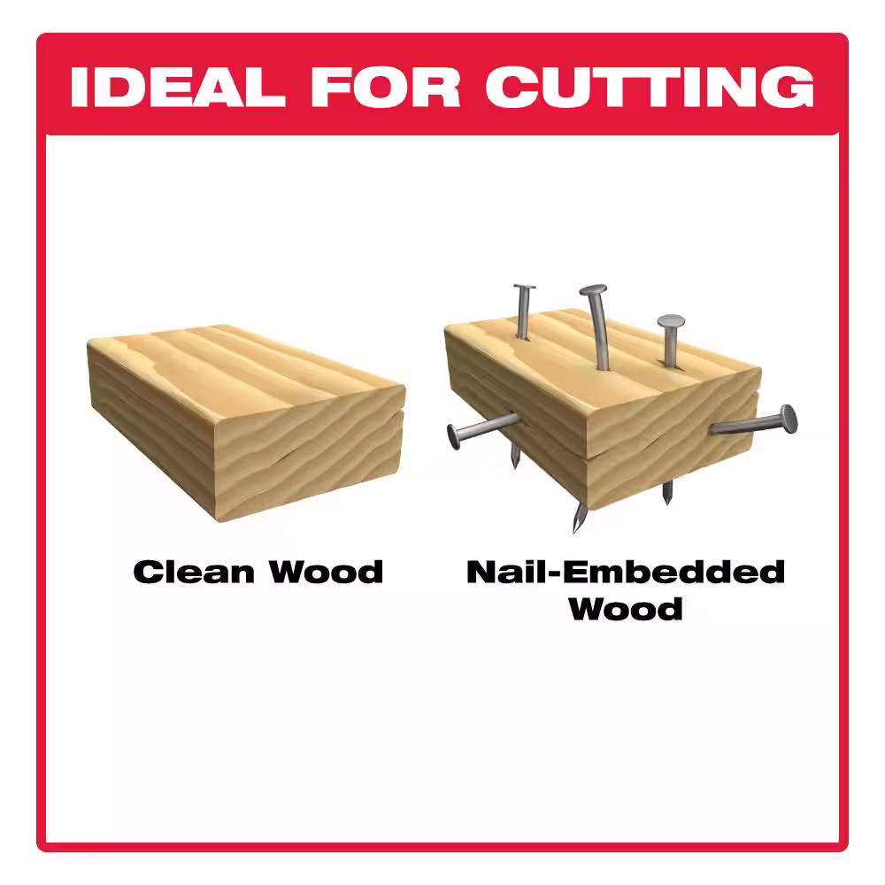 DIABLO 12 in. 4/6 Demo Demon TPI Bi-Metal Reciprocating Saw Blades for Nail-Embedded Wood Cutting (5-Pack)