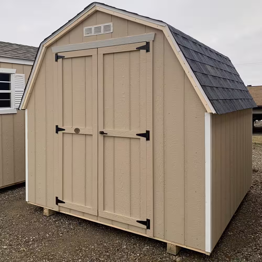LITTLE COTTAGE CO. Value Gambrel 12 ft. x 20 ft. Wood Storage Building Precut Kit with 4 ft. Sidewalls