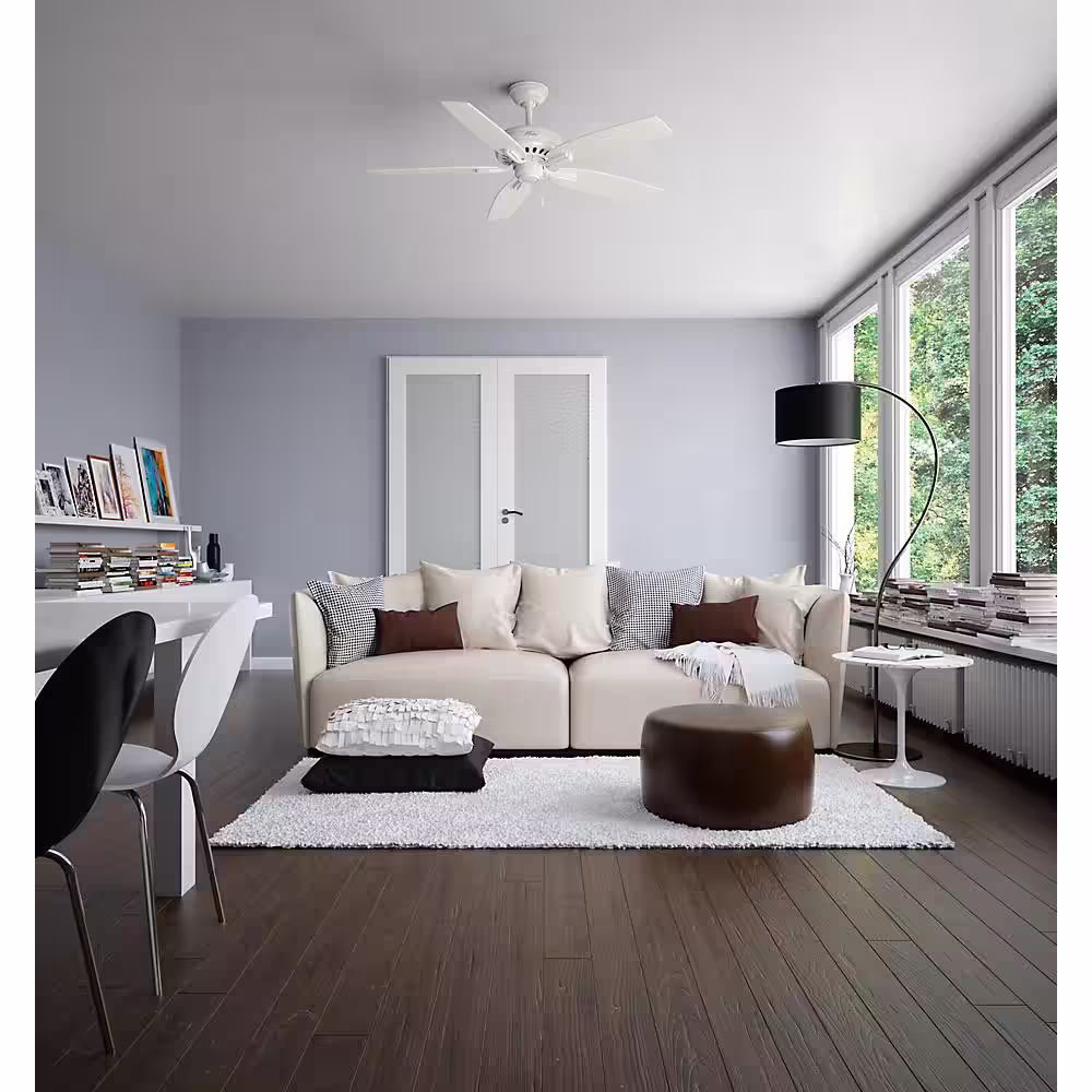 Hunter Newsome 52 in. Indoor Fresh White Ceiling Fan