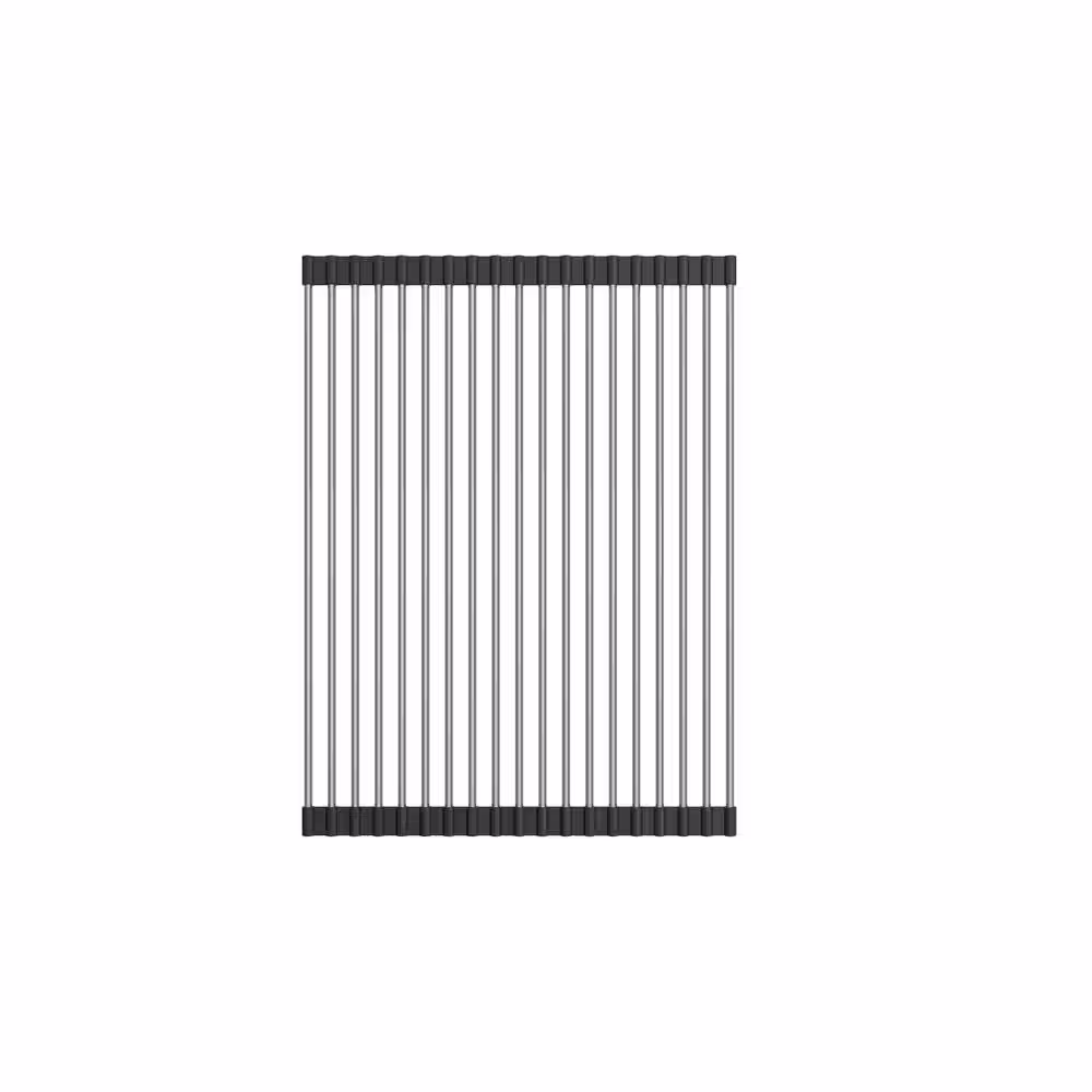 BOCCHI Stainless Steel Roller Mat with Black Edging for BOCCHI Granite Workstation Sinks