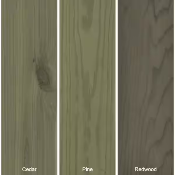 BEHR PREMIUM 5 gal. #ST-126 Woodland Green Semi-Transparent Waterproofing Exterior Wood Stain and Sealer