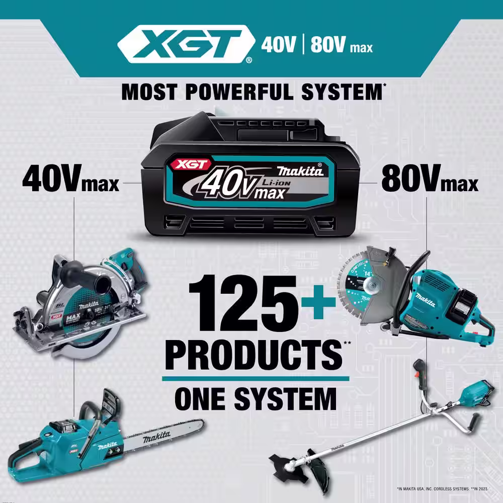 Makita 40V Max XGT 4.0Ah Battery and 40V Max XGT 4.0Ah Battery