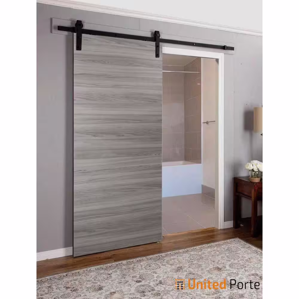 Sartodoors 0010 18 in. x 84 in. Flush No Bore Solid Core Ginger Ash Finished Pine Wood Interior Door Slab