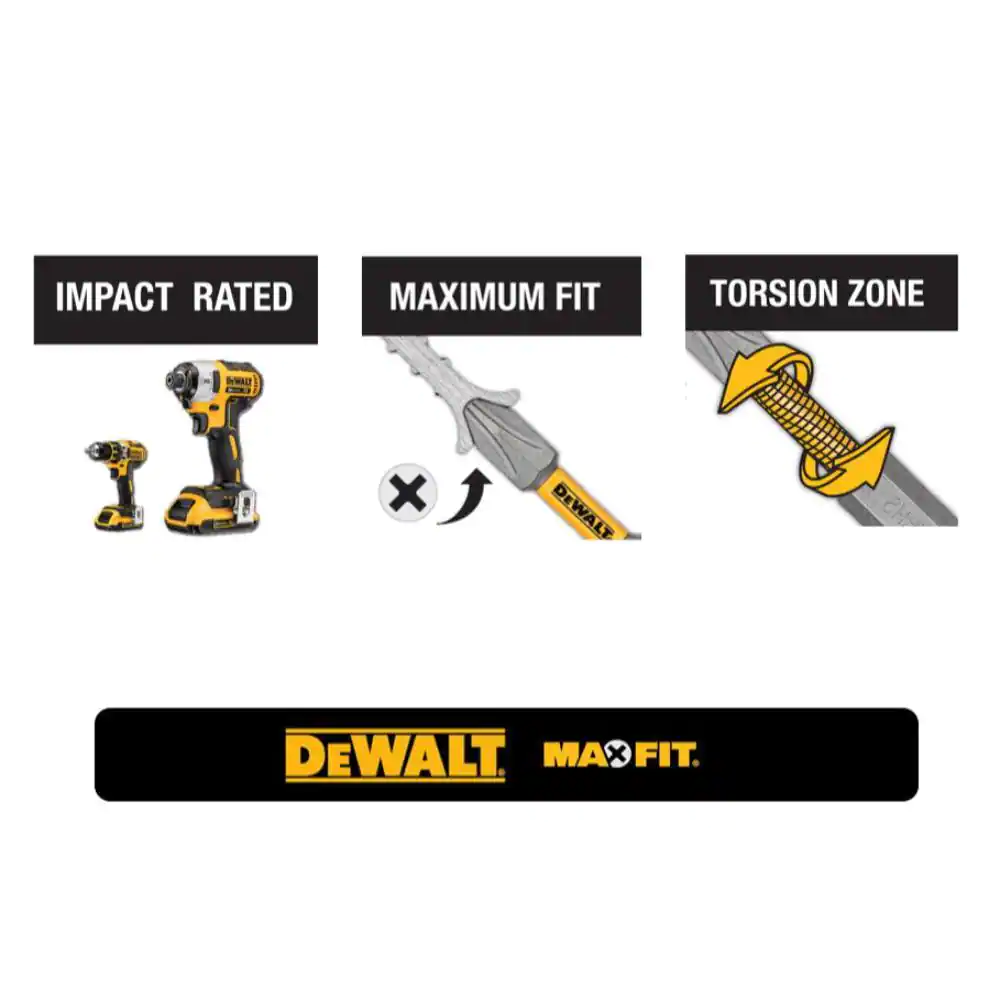 DEWALT MAXFIT 2 in. #25 Torx Bit with Small Bulk Storage (15-Piece)