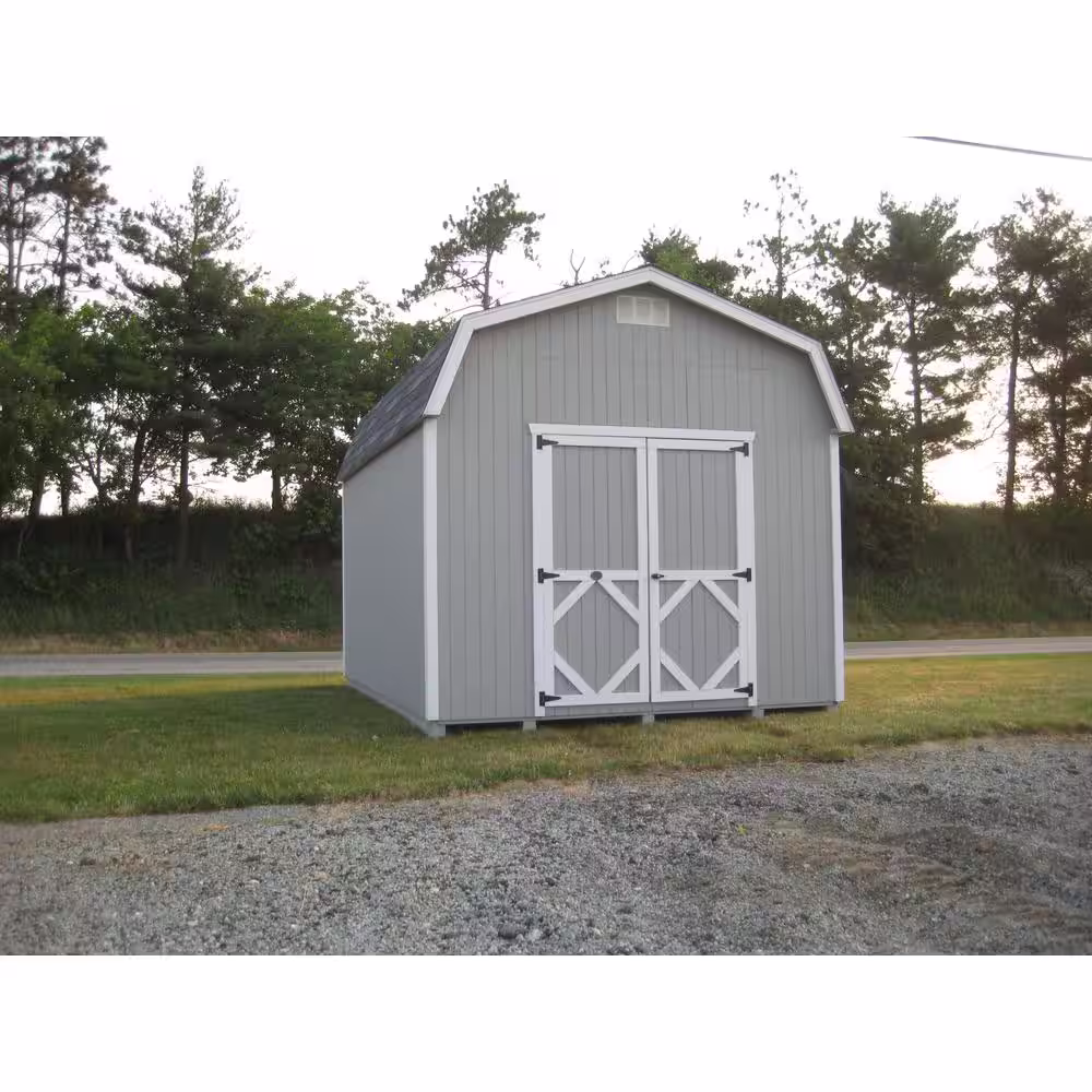 LITTLE COTTAGE CO. Classic Gambrel 10 ft. W x 14 ft. D Wood Shed Precut Kit with 6 ft. Sidewalls without Floor (140 sq. ft.)