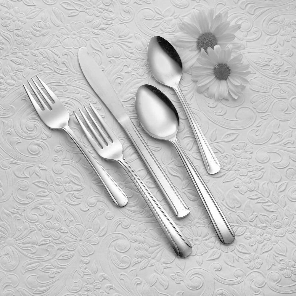 Oneida Dominion III 18/0 Stainless Steel Oval Bowl Soup/Dessert Spoons (Set of 36)