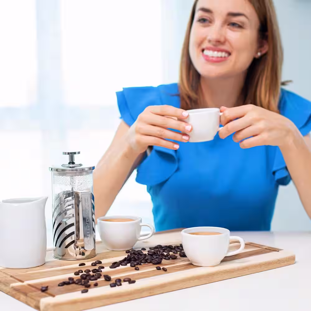 OVENTE 8 Cup Stainless Steel French Press Coffee Maker