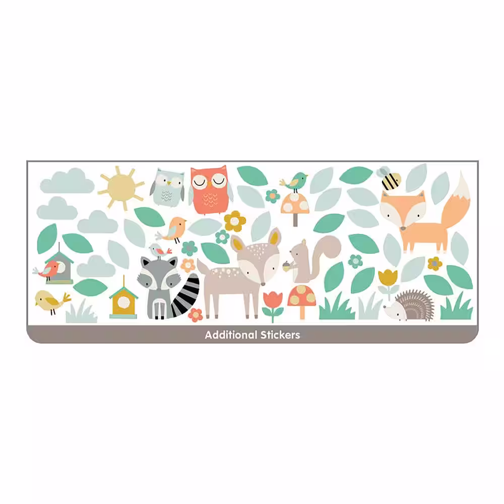 Walltastic Green Woodland Tree and Friends Wall Stickers
