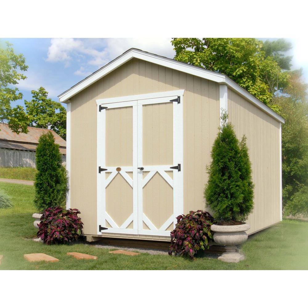 LITTLE COTTAGE CO. Classic Gable 10 ft. x 16 ft. Wood Storage Building DIY Kit with Floor