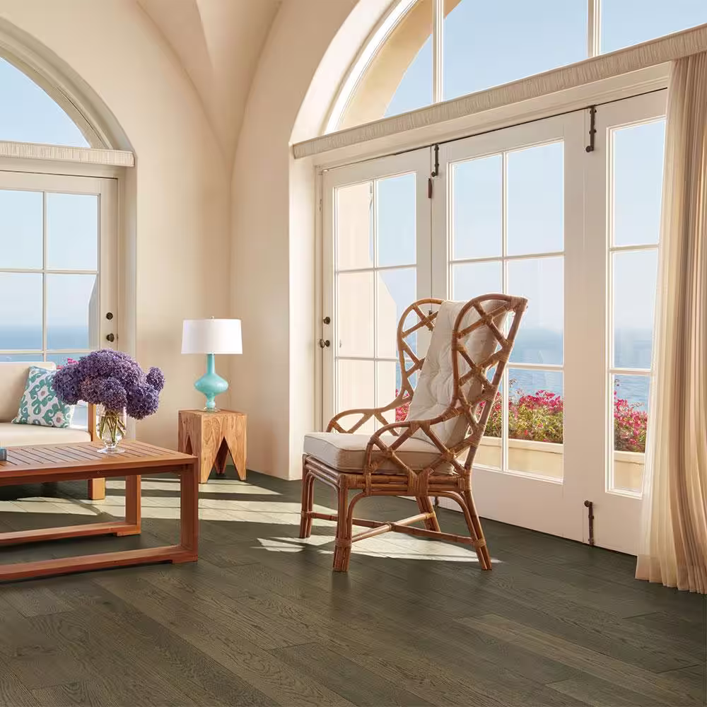 Malibu Wide Plank Baker French Oak 1/2 in. T x 7.5 in. W Water Resistant Wire Brushed Engineered Hardwood Flooring (23.3 sq. ft./case)