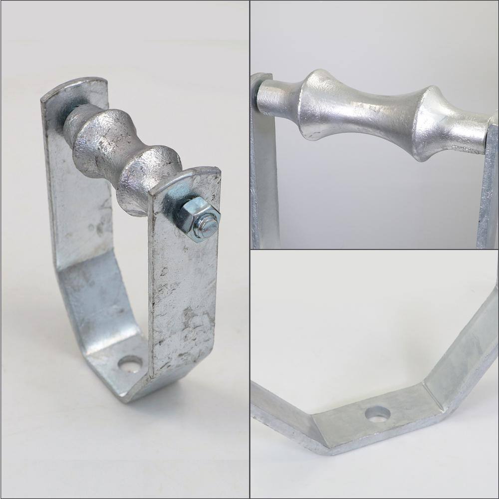 The Plumber's Choice 8 in. Galvanized Steel Hot Dipped Clevis Roller Hanger (5-Pack)