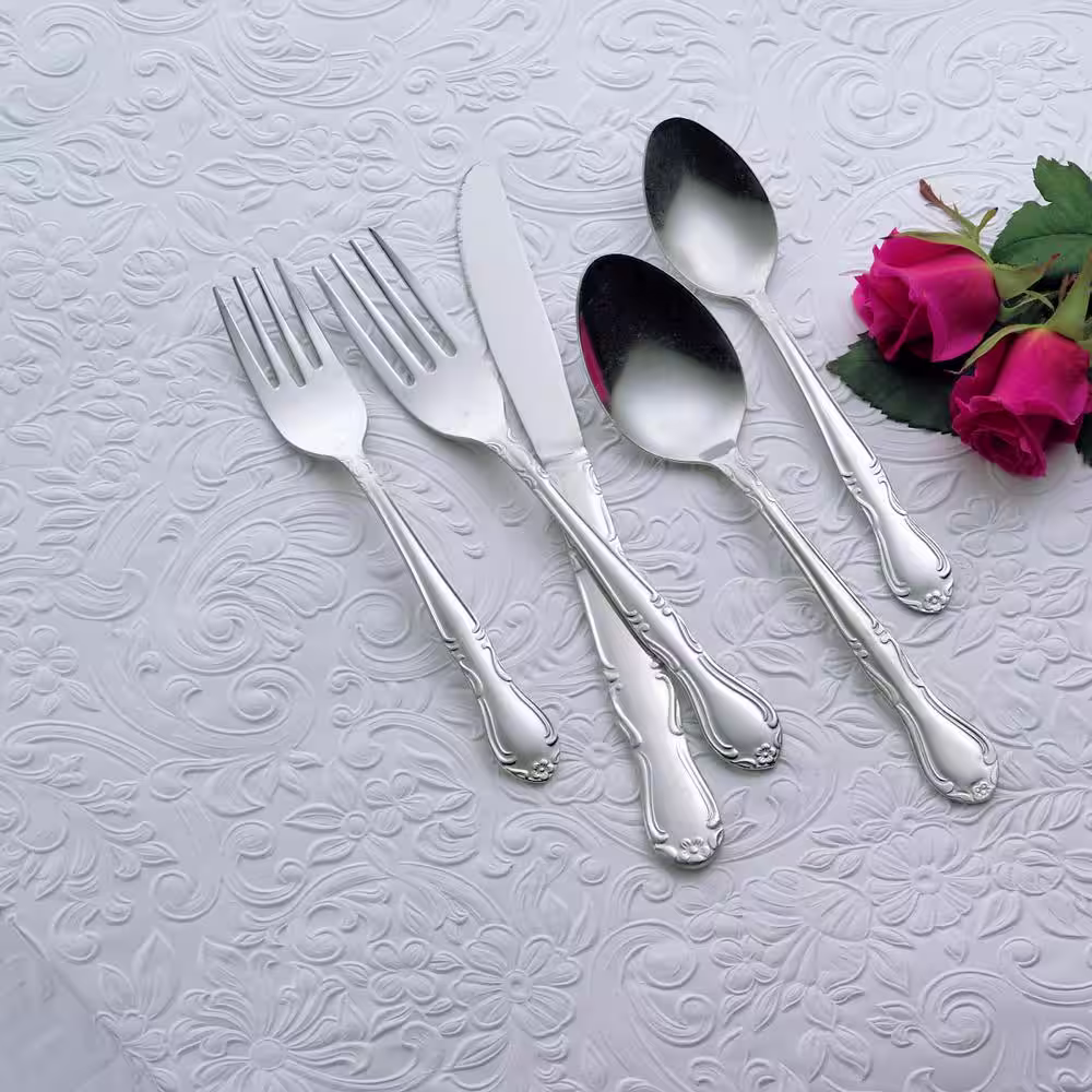 Oneida Melinda III 18/0 Stainless Steel Teaspoons (Set of 36)