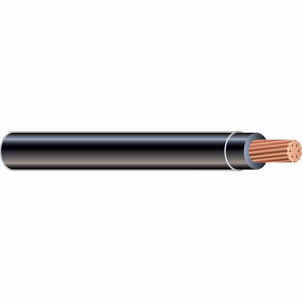 Southwire 500 ft. 4/0 Black Stranded AL THHN Cable