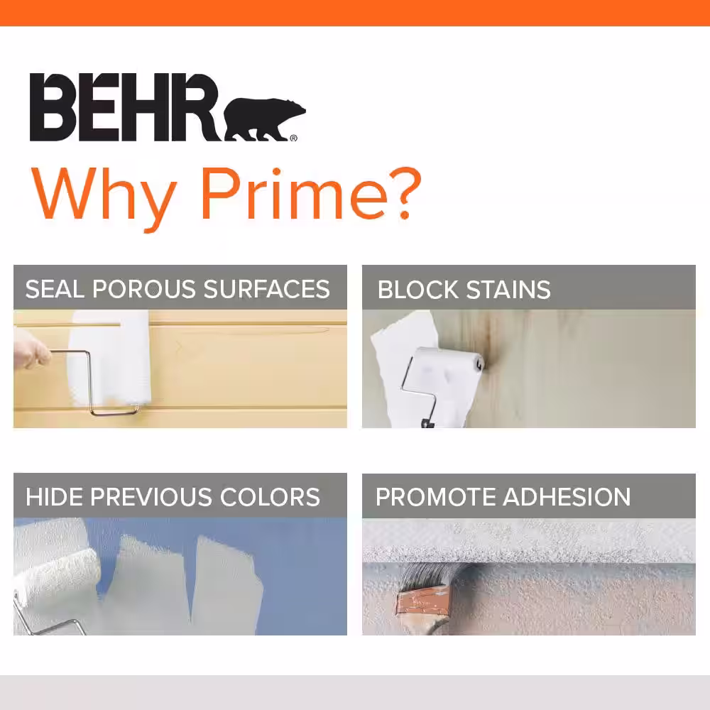 BEHR 1 qt. White Interior/Exterior Multi-Surface Primer and Sealer