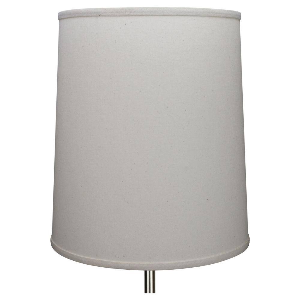 FenchelShades.com Fenchel Shades 13 in. Top Diameter x 15 in. Bottom Diameter x 17 in. Slant, Linen Homespun Beige Empire Lamp Shade